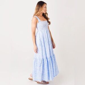 Heidi Klein Cape Verde Smocked Maxi Dress Nap Dress Style